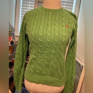 Women’s Ralph Lauren polo cable knit sweater